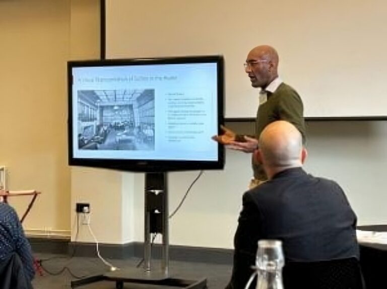 Haseeb Khan, presenting at the 'Mariners: Religion, Race and Empire in British Ports, 1801-1914' Conference in Bristol.