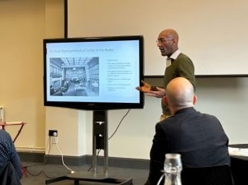 Haseeb Khan, presenting at the 'Mariners: Religion, Race and Empire in British Ports, 1801-1914' Conference in Bristol.